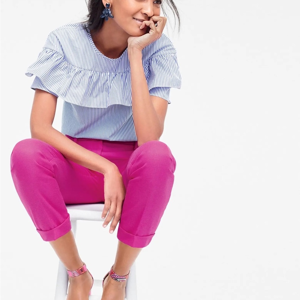 J.Crew 'Edie' Ruffle Top - Picture 6 of 12